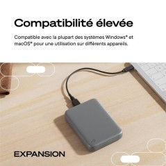 Seagate Expansion Portable 2TB USB-C Hard Drive - Reliable, High-Speed Storage for Your Data!